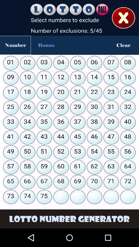 national lottery number generator